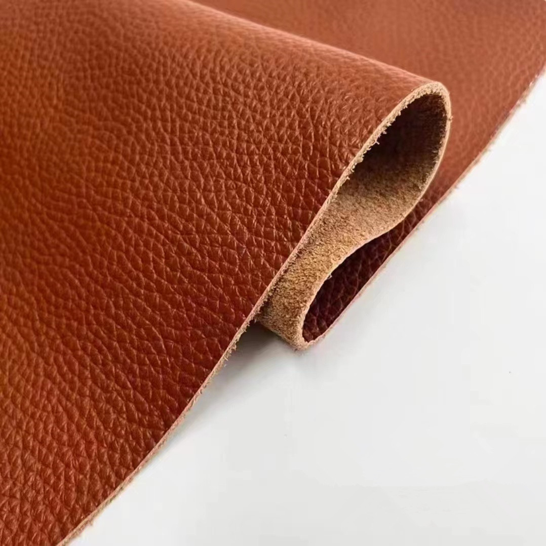 Two-layer cowhide with lychee grain